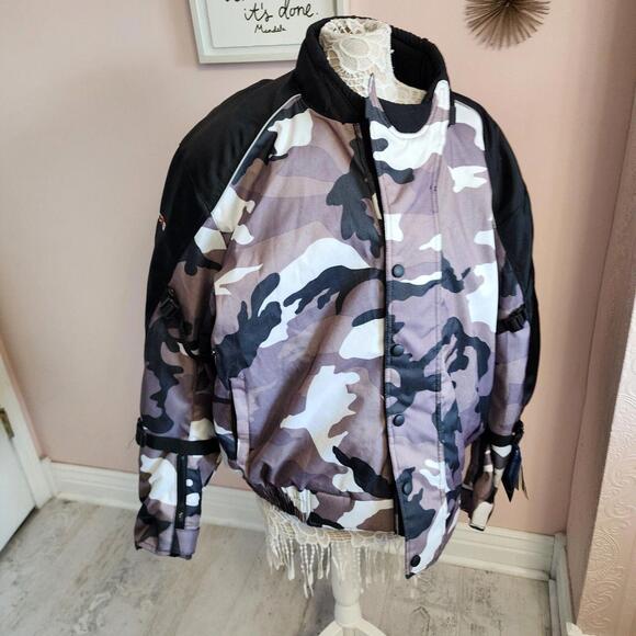 NWT Motero mens camo cordura motorcycle technical biker protection jacket 6xl